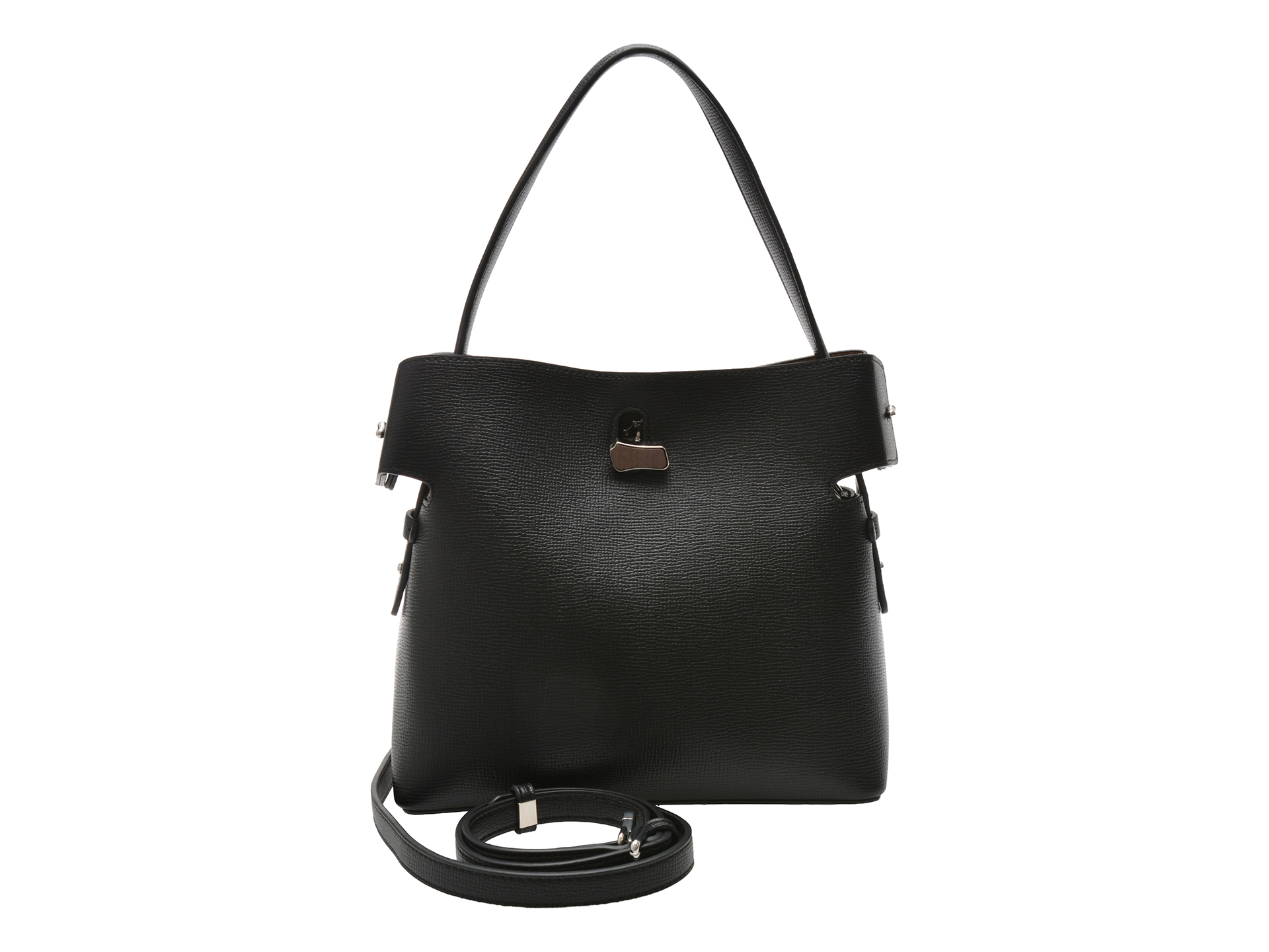 Geanta EPICA neagra, JA005, din piele ecologica