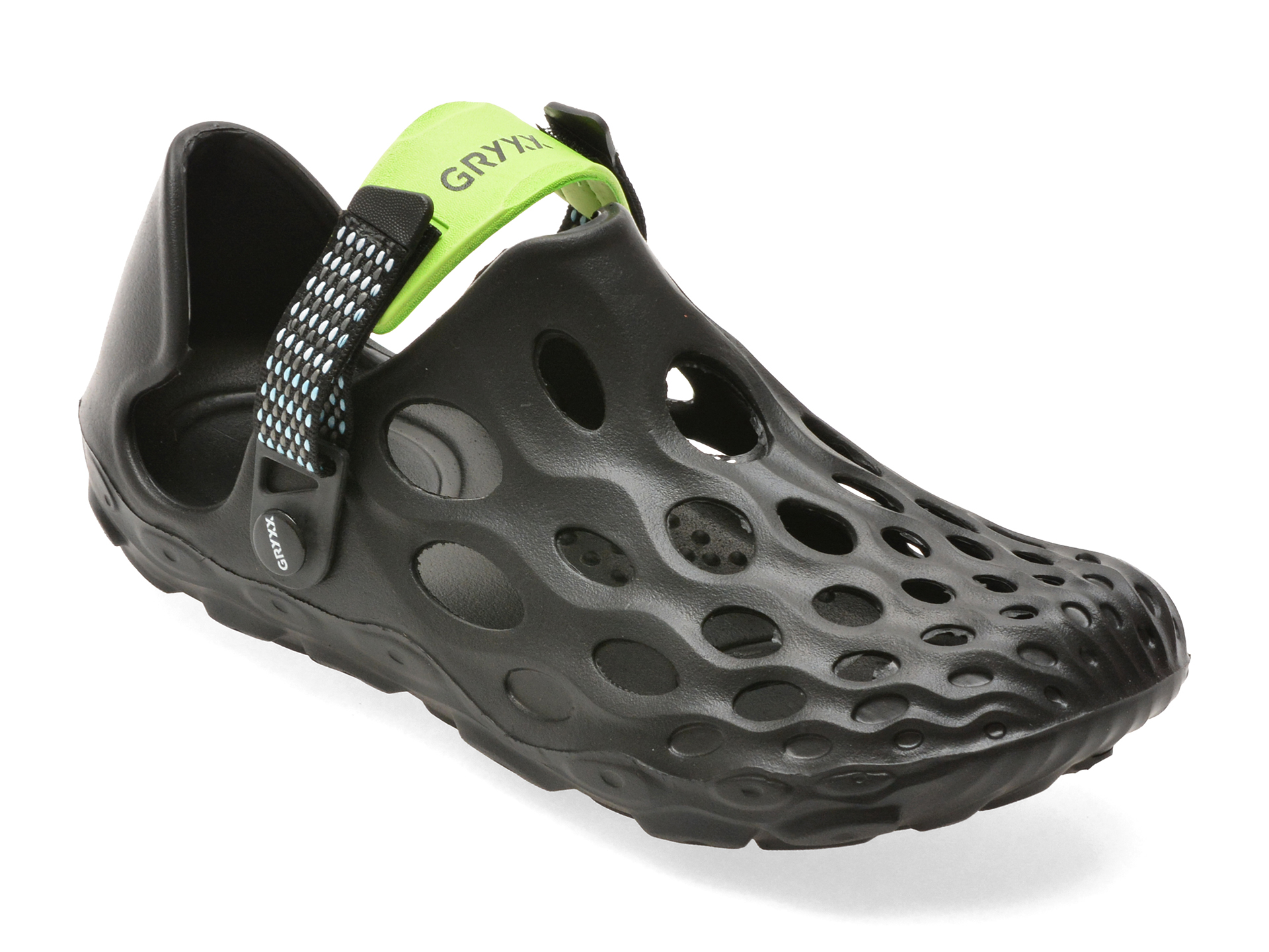 Papuci GRYXX negri, 868M, din pvc