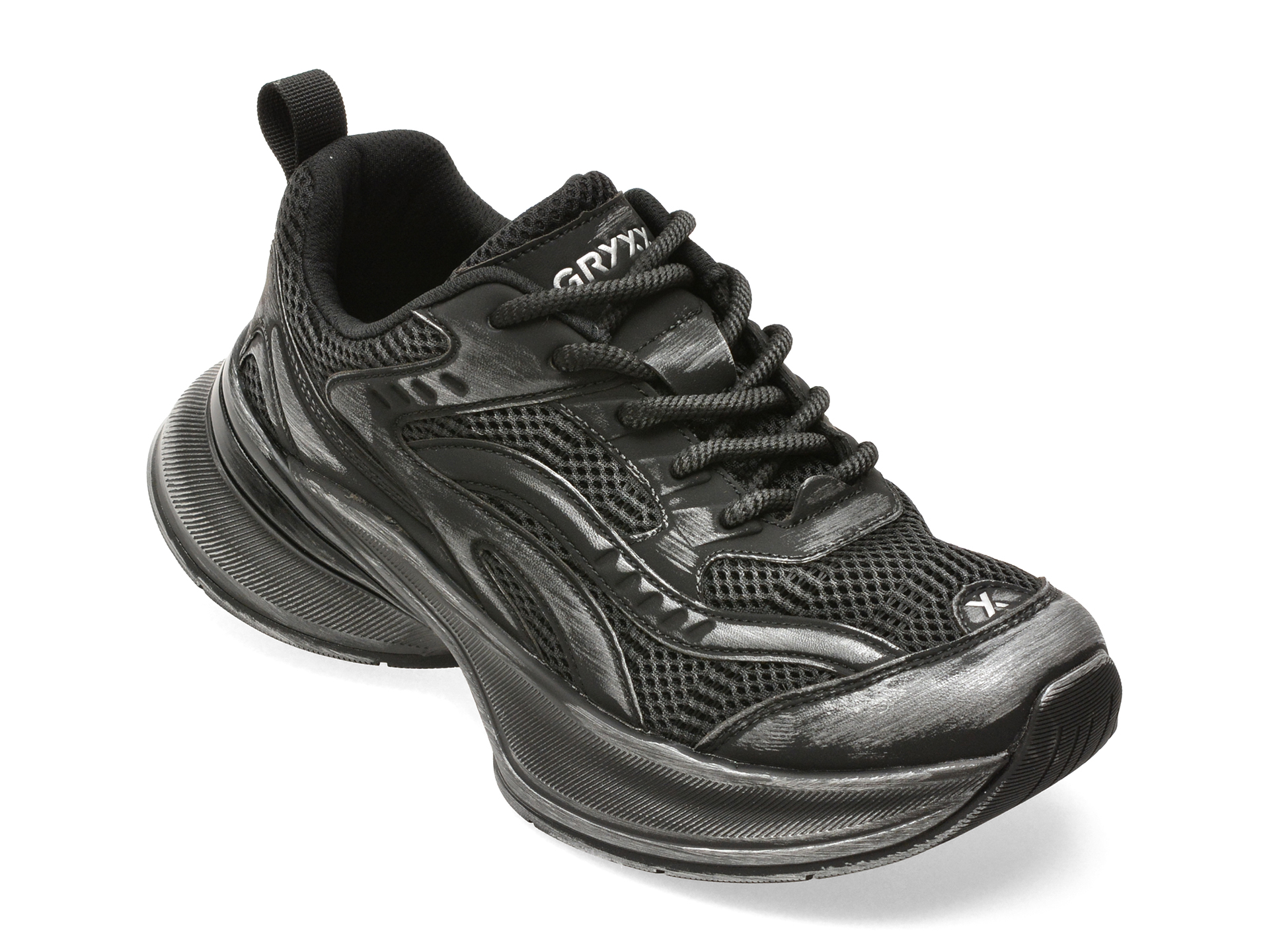 Pantofi sport GRYXX negri, 9287, din material textil
