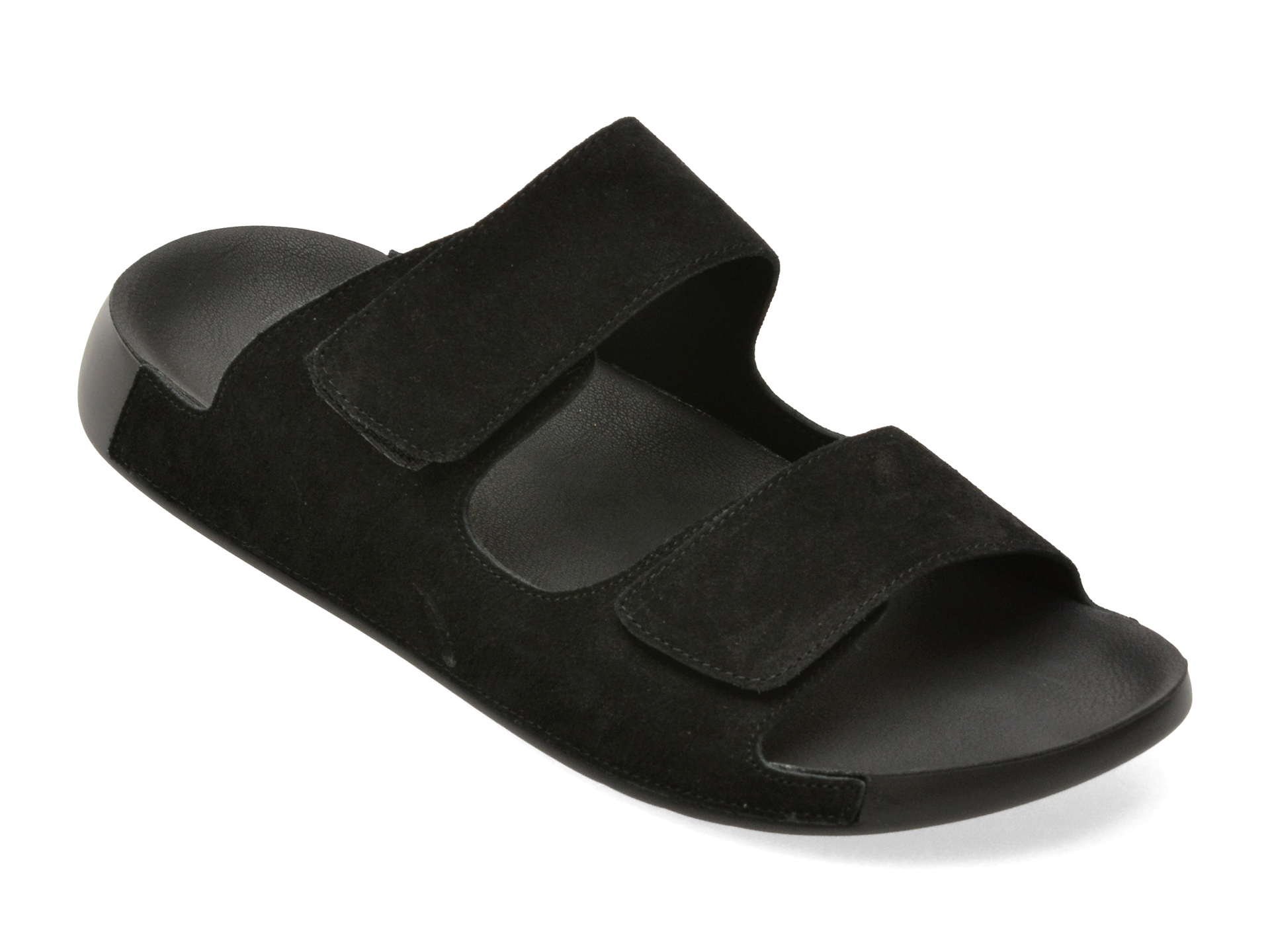Papuci GRYXX negri, 60031, din piele intoarsa