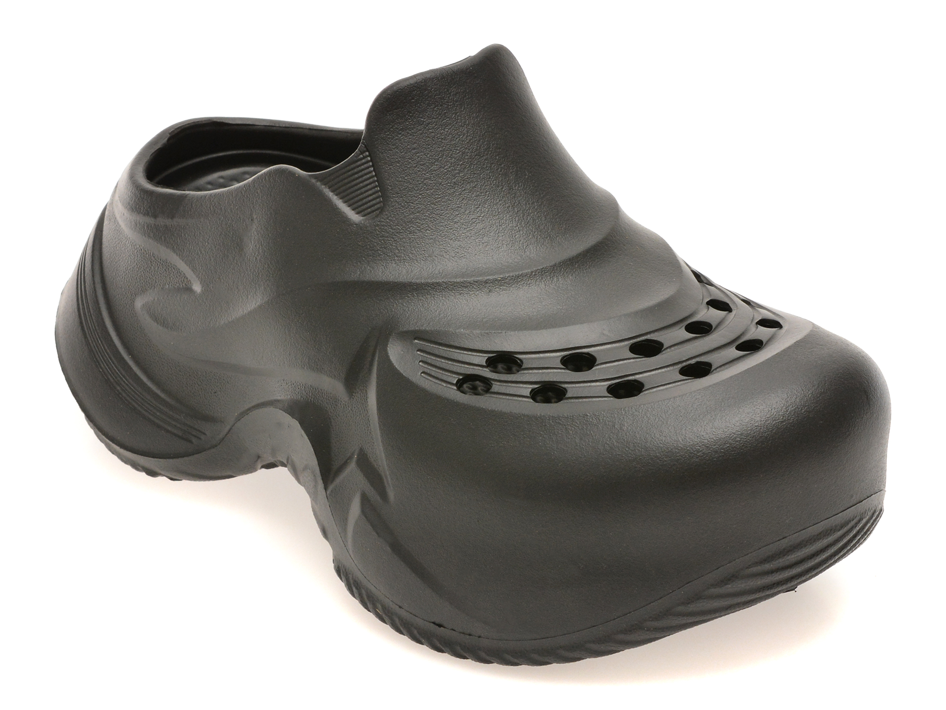 Papuci GRYXX negri, E257, din pvc