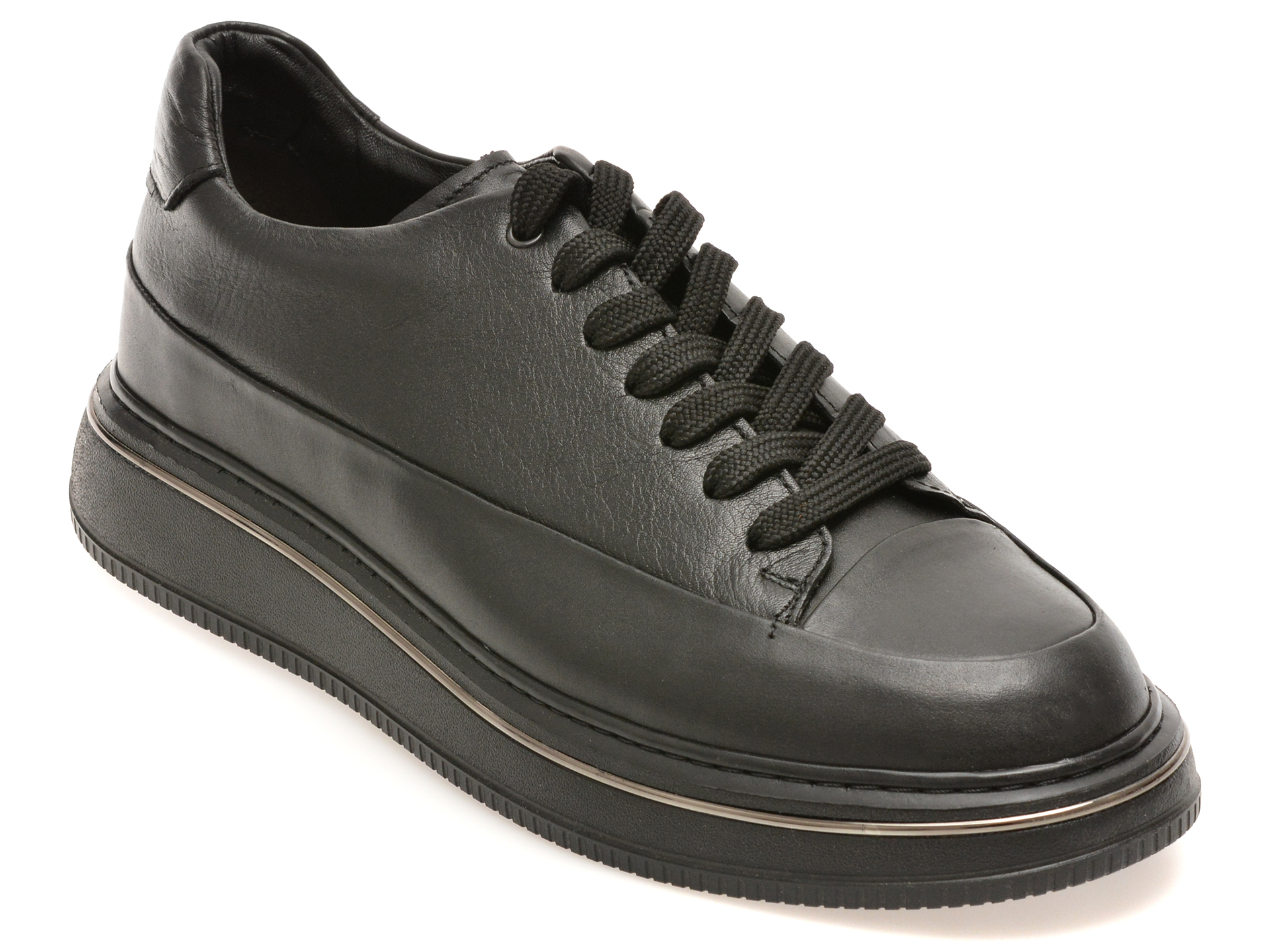 Pantofi sport GRYXX negri, TRLT12, din piele naturala
