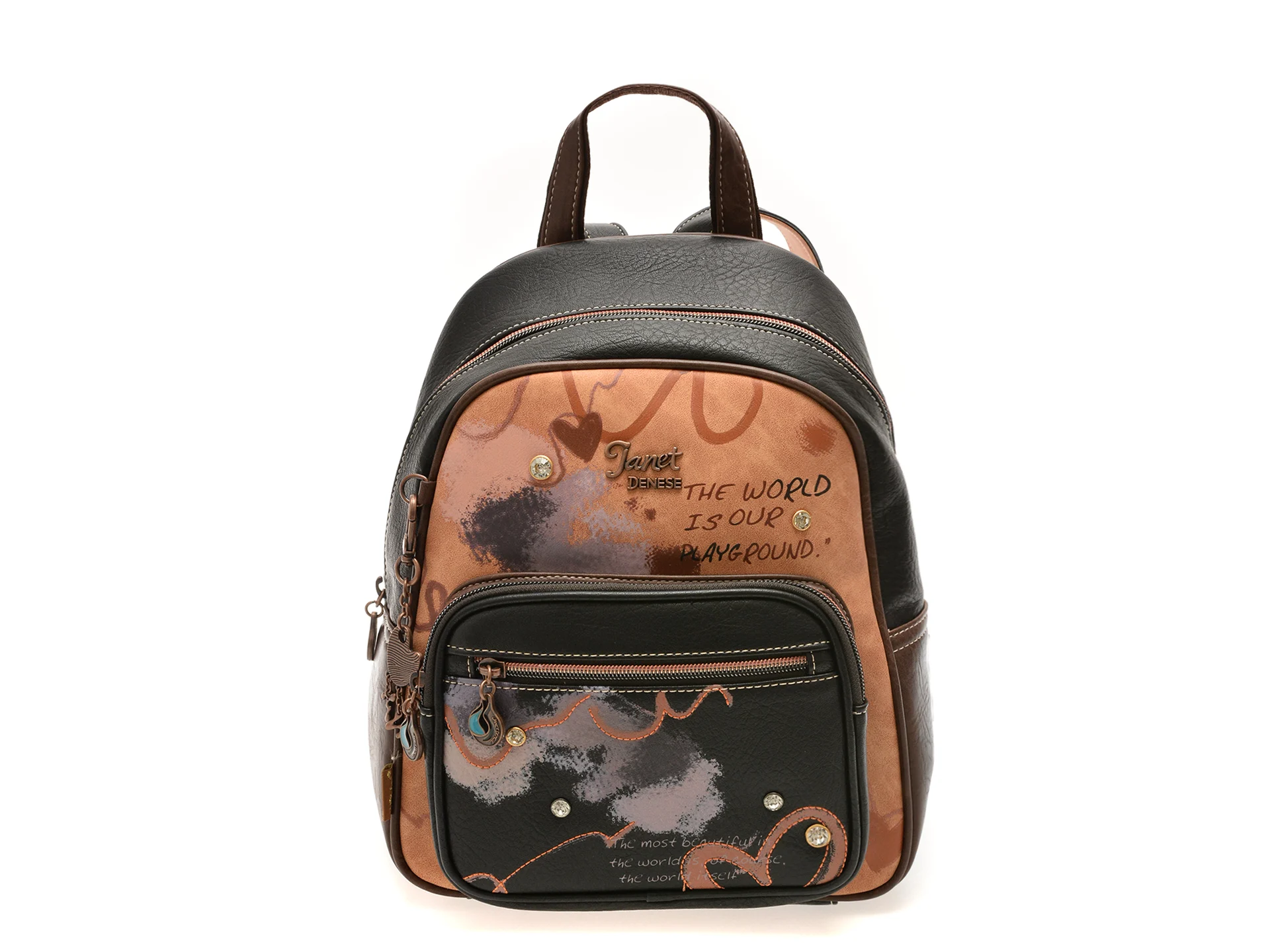 Rucsac JANET DENESE multicolor, 80, din piele ecologica
