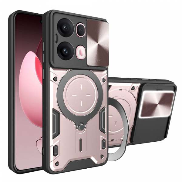 Husa pentru Oppo Reno13 Pro, Techsuit, CamGuard Pro, Roz Aurie