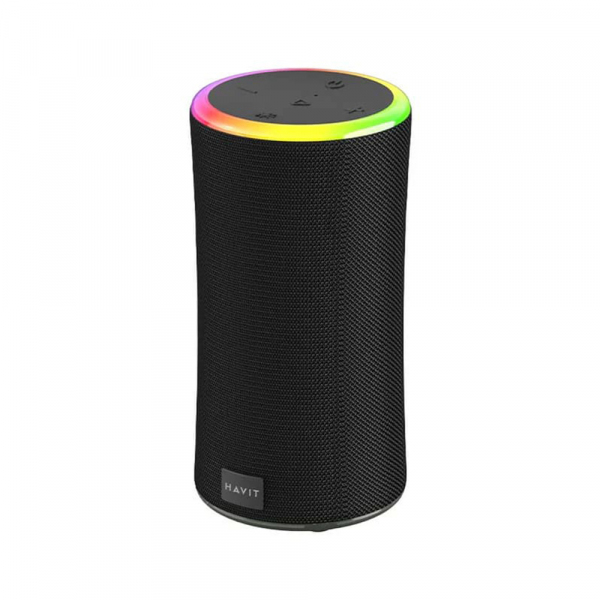 Boxa Portabila Bluetooth HAVIT SK833BT, 2 x 10W, RGB, Waterproof, Neagra