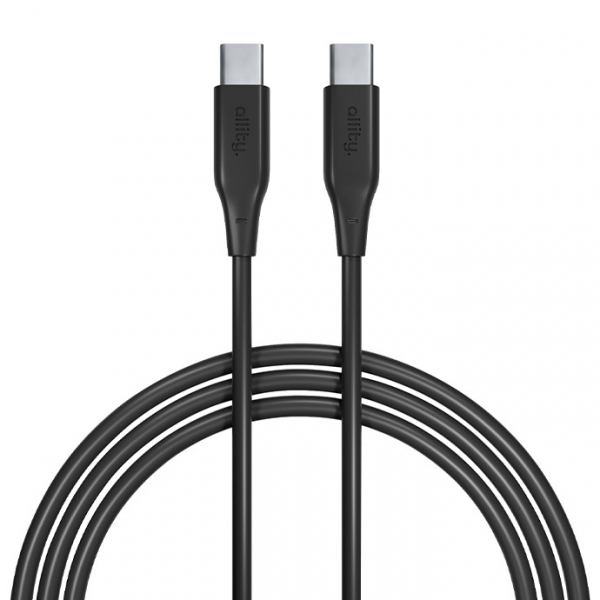 Cablu Date si Incarcare USB-C - USB-C Allity. AUC-02, 100W, 2m, Negru