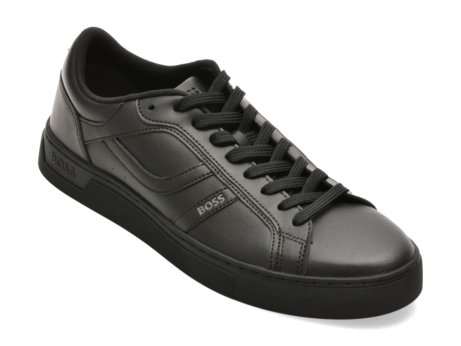Pantofi sport BOSS negri, 2636, din piele ecologica