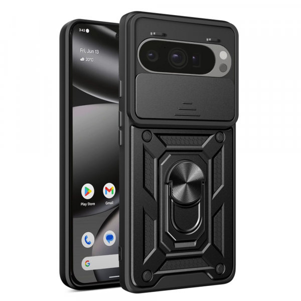 Husa pentru Google Pixel 10 Pro XL, Techsuit, CamShield, Neagra