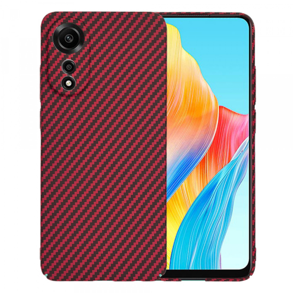 Husa pentru Oppo A78 4G, Techsuit, Carbonite FiberShell, Rosie