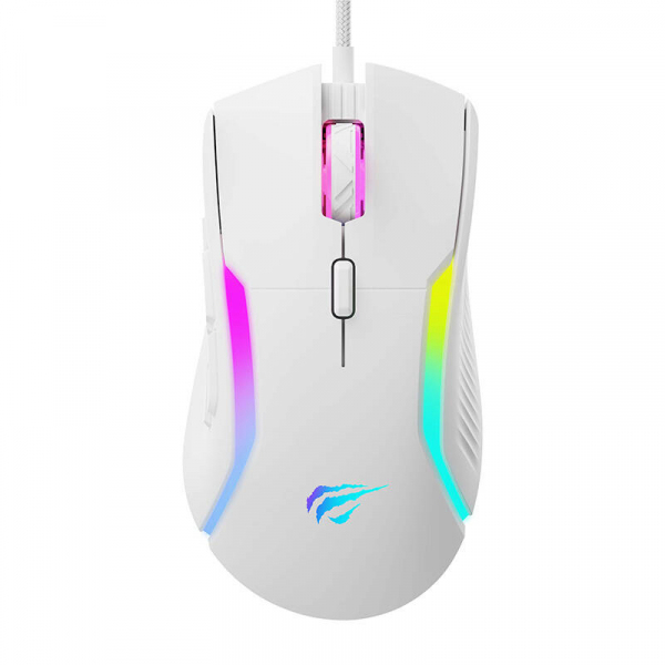 Mouse Gaming Wired USB HAVIT MS1033, RGB, 800DPI - 8000DPI, Alb