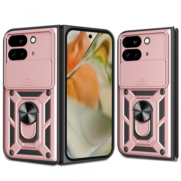 Husa pentru Google Pixel 9 Pro Fold, Techsuit, CamShield, Roz