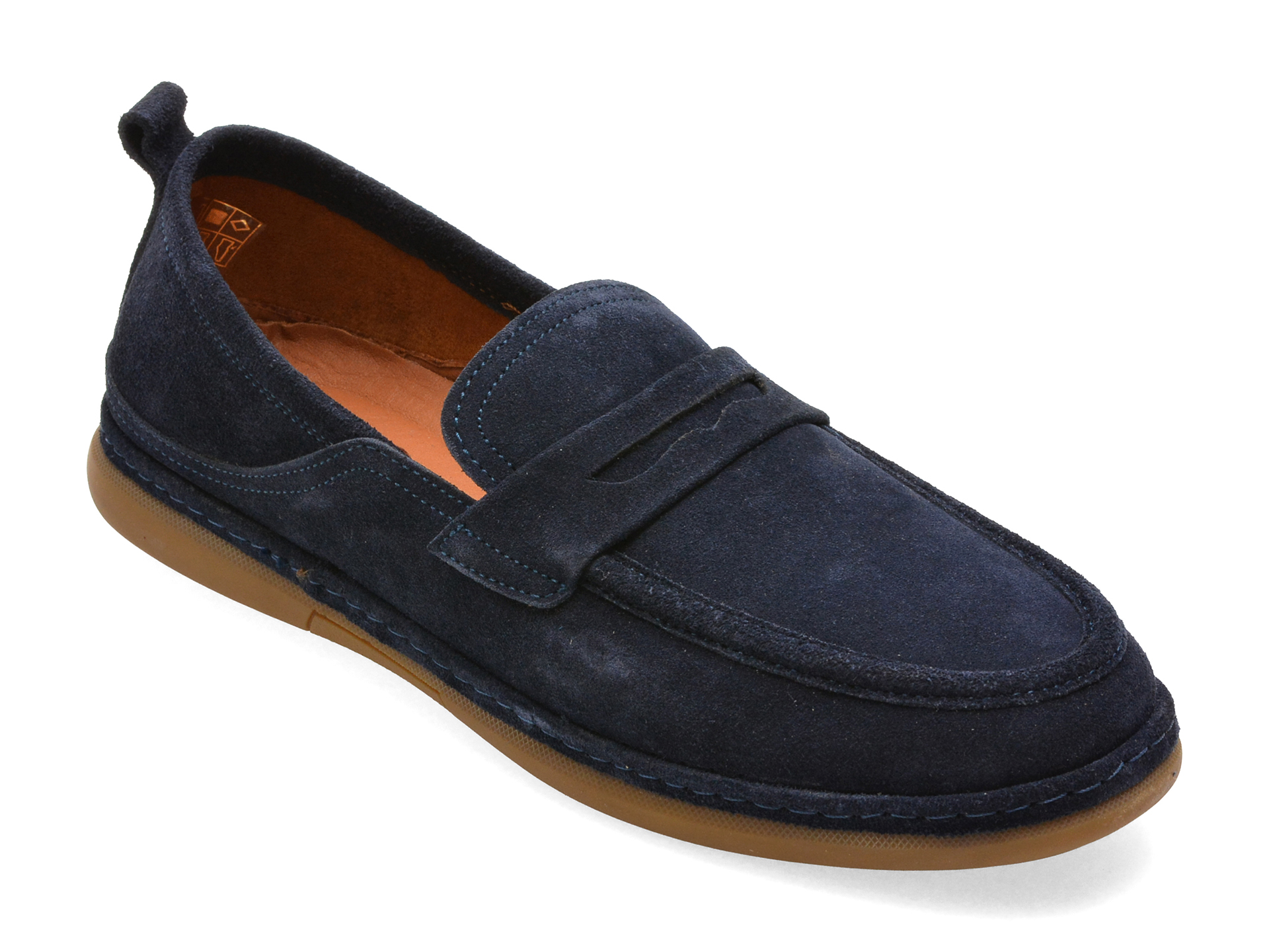 Mocasini OTTER bleumarin, 33651, din piele intoarsa