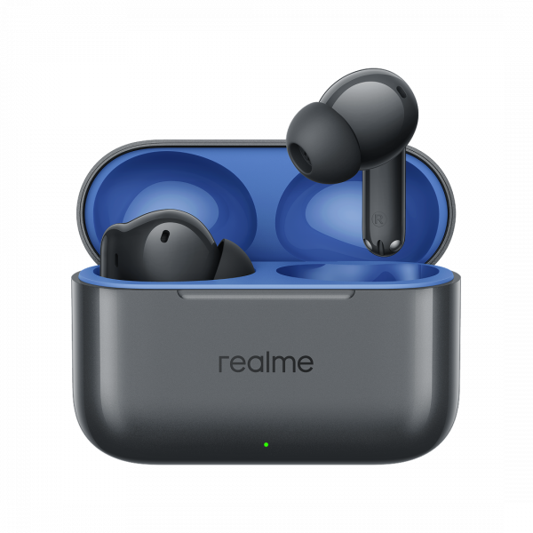 Handsfree Bluetooth Realme Buds T200, TWS, ANC, MultiPoint, Gri