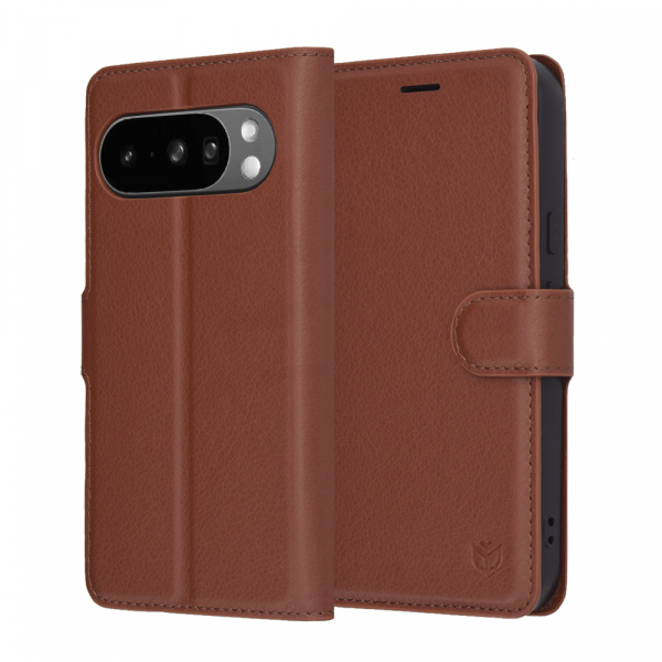 Husa pentru Google Pixel 10 Pro XL, Techsuit, Leather Folio, Maro