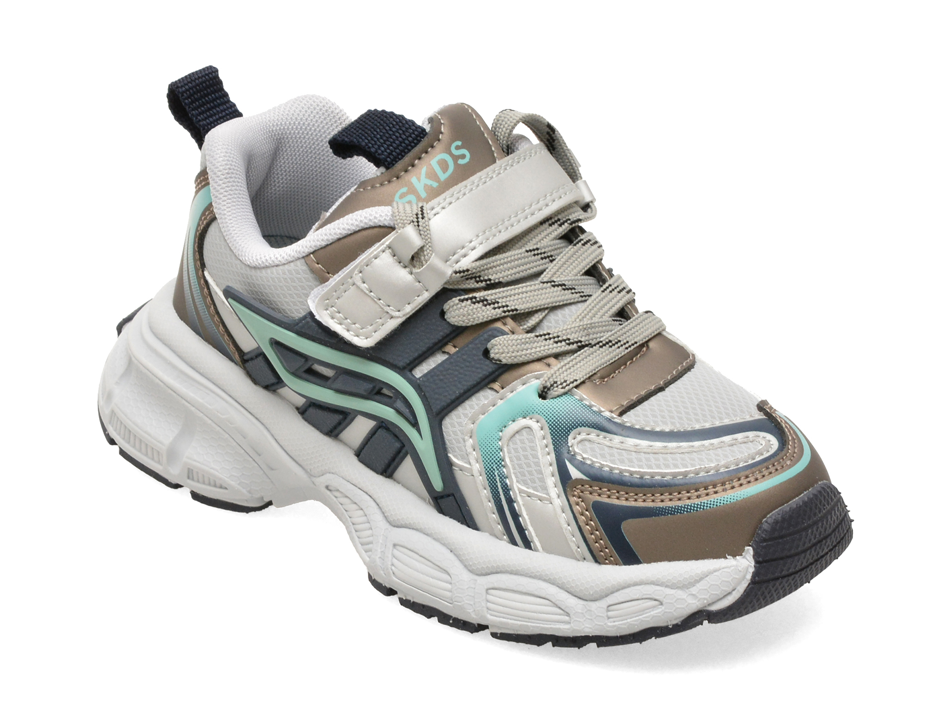 Pantofi sport SELECTION KIDS gri, W176, din piele ecologica